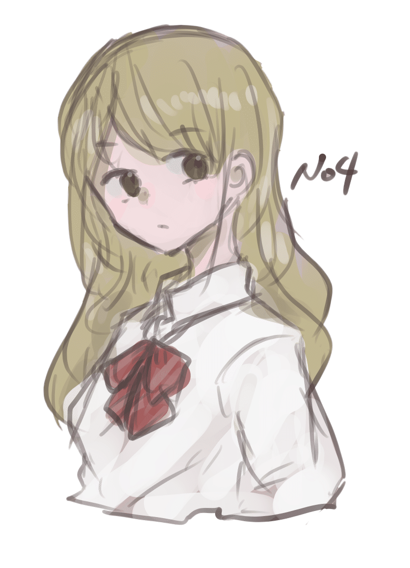 아이가사키 시호 러프 그림