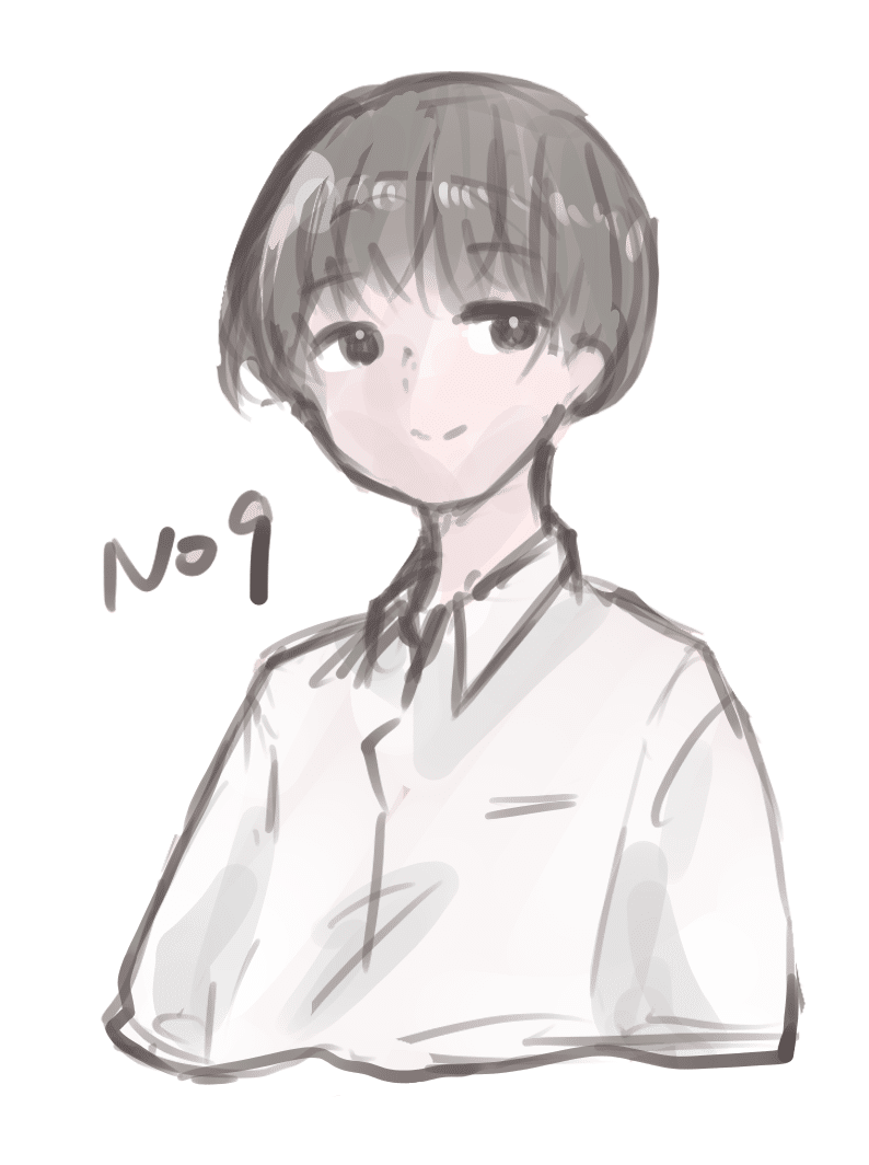 쿠루리 아키라 러프 그림